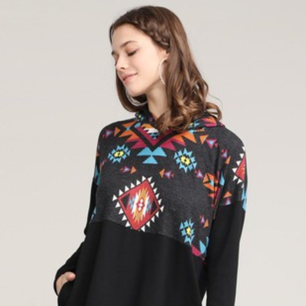 Voll Hooded Sweatshirt ** Aztec**